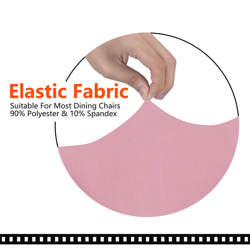 SARAFLORA Office Chair Covers- Medium, Pink- Removable Computer Chair Cover for Office Chair with Zipper for Universal RotatingChair Desk Chairs Cover Seat Washable Protector for Pets - Image 3